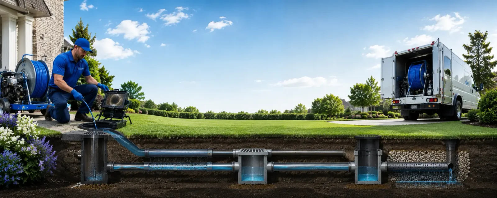 Outdoor drain cleaning information for Huxley, IA